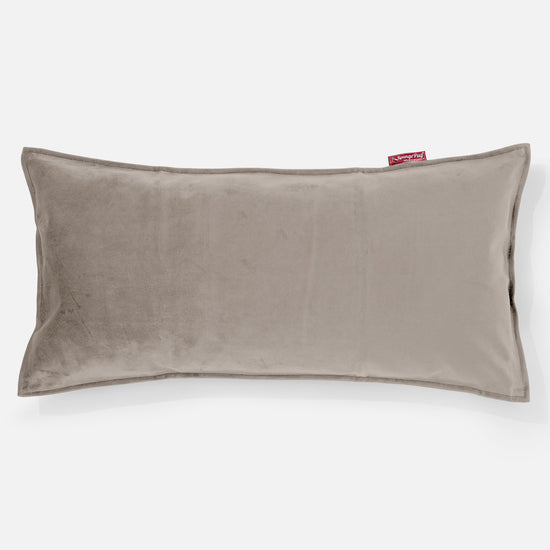 CloudSac 50 Kæmpe Pude med Memory Skum 40 x 80cm - Fløjl Mink 01