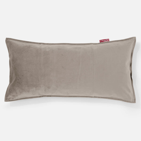 CloudSac 50 Kæmpe Pude med Memory Skum 40 x 80cm - Fløjl Mink 01