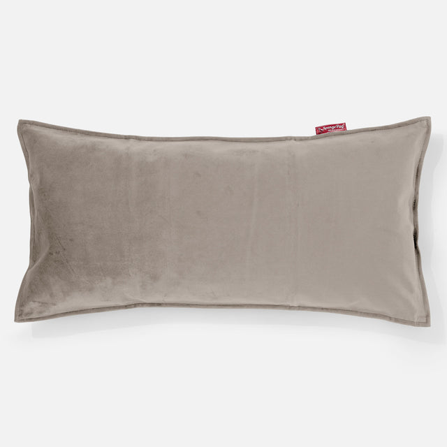 CloudSac 50 Kæmpe Pude med Memory Skum 40 x 80cm - Fløjl Mink 01