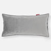 CloudSac 50 Kæmpe Pude med Memory Skum 40 x 80cm - Fløjl Sølv 01