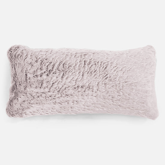 CloudSac 50 Kæmpe Pude med Memory Skum 40 x 80cm - Imiteret Kaninpels Støvet Lyserød 01