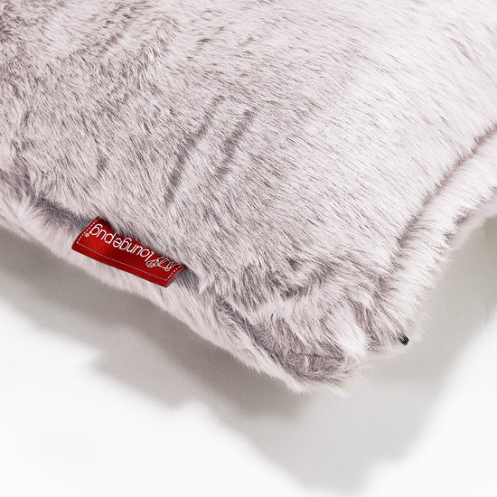 CloudSac 50 Kæmpe Pude med Memory Skum 40 x 80cm - Imiteret Kaninpels Støvet Lyserød 02