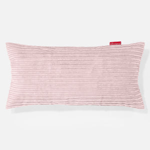 Kæmpe Pudebetræk 40 x 70cm - Klassisk Jernbanefløjl Blush Lyserød