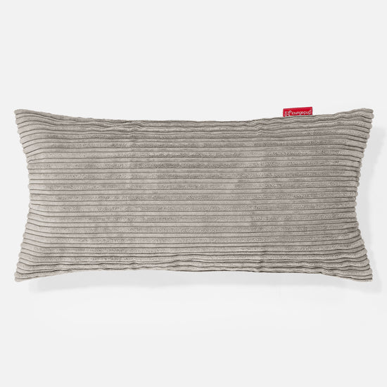 CloudSac 50 Kæmpe Pude med Memory Skum 40 x 80cm - Klassisk Jernbanefløjl Mink 01