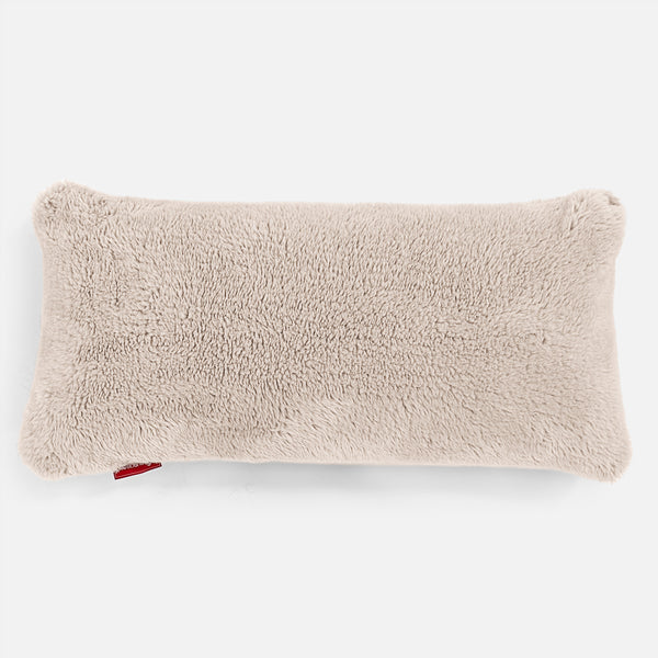 CloudSac 50 Kæmpe Pude med Memory Skum 40 x 80cm - Korthåret Imiteret Pels Mink 01