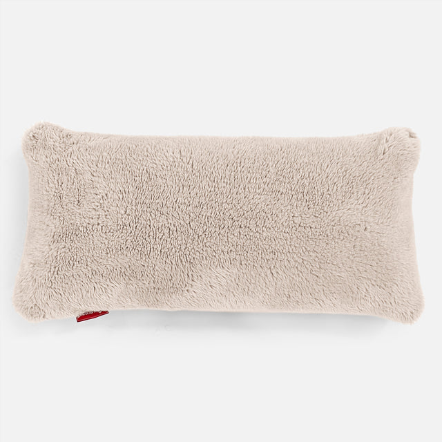 CloudSac 50 Kæmpe Pude med Memory Skum 40 x 80cm - Korthåret Imiteret Pels Mink 01