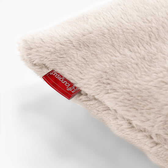 CloudSac 50 Kæmpe Pude med Memory Skum 40 x 80cm - Korthåret Imiteret Pels Mink 02