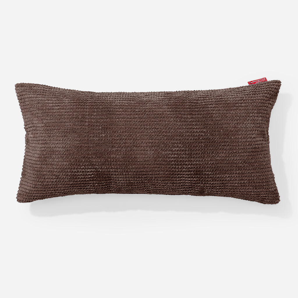 CloudSac 50 Kæmpe Pude med Memory Skum 40 x 80cm - Pom Pom Chokolade Brun 01