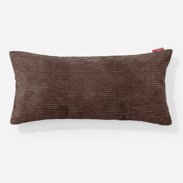 CloudSac 50 Kæmpe Pude med Memory Skum 40 x 80cm - Pom Pom Chokolade Brun 01