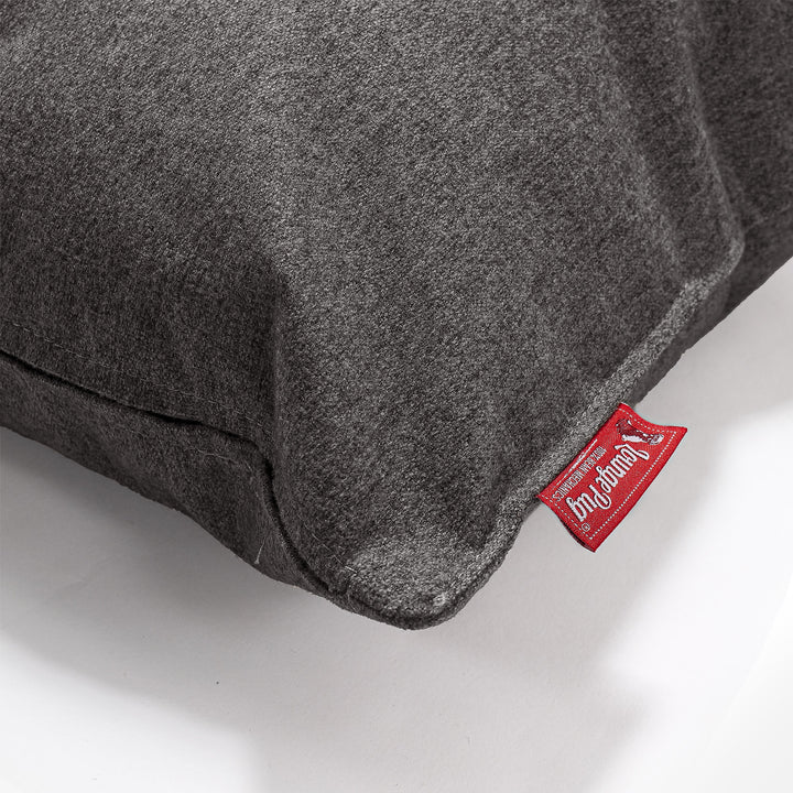 CloudSac 50 Kæmpe Pude med Memory Skum 40 x 80cm - Interalli-uld Grå 02