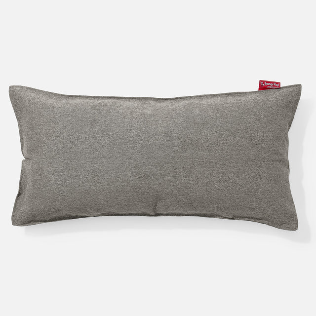 CloudSac 50 Kæmpe Pude med Memory Skum 40 x 80cm - Interalli-uld Sølv 01