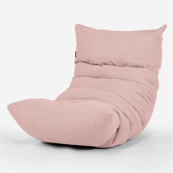 Eva Lounger Sækkestol - Boucle Lyserød_01