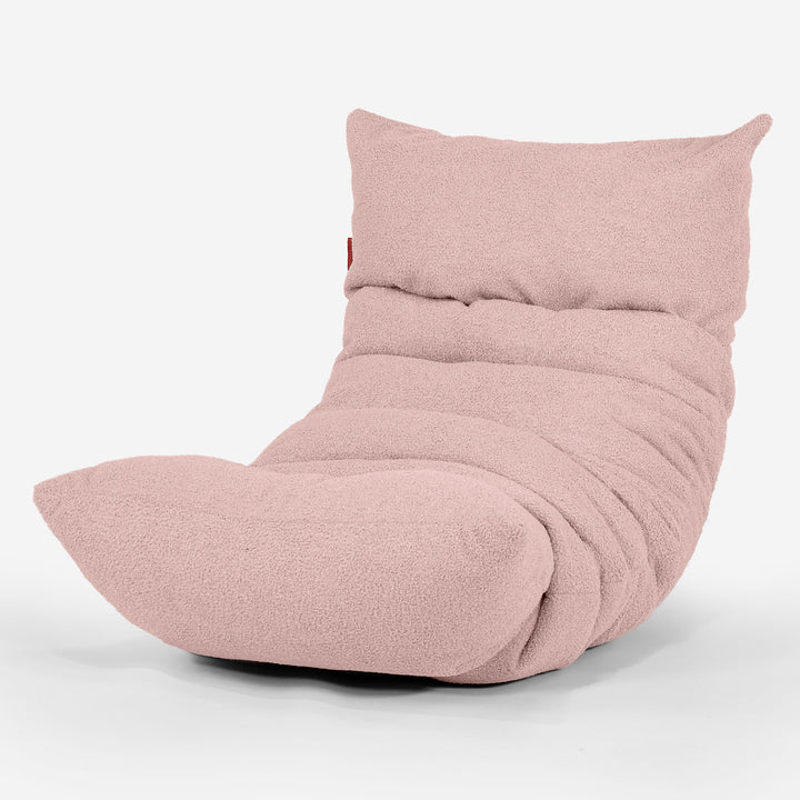 Eva Lounger Sækkestol - Boucle Lyserød_01