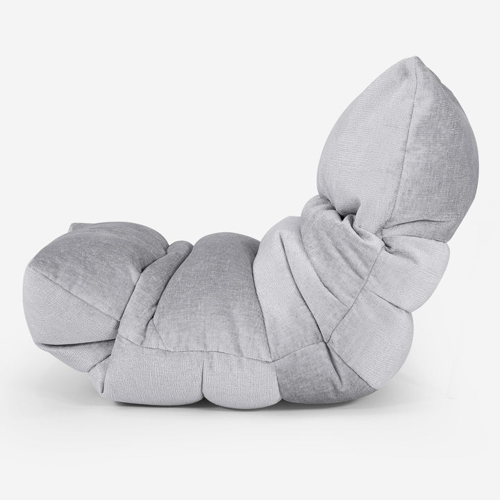 Eva Lounger Sækkestol - Chenille Grå 02