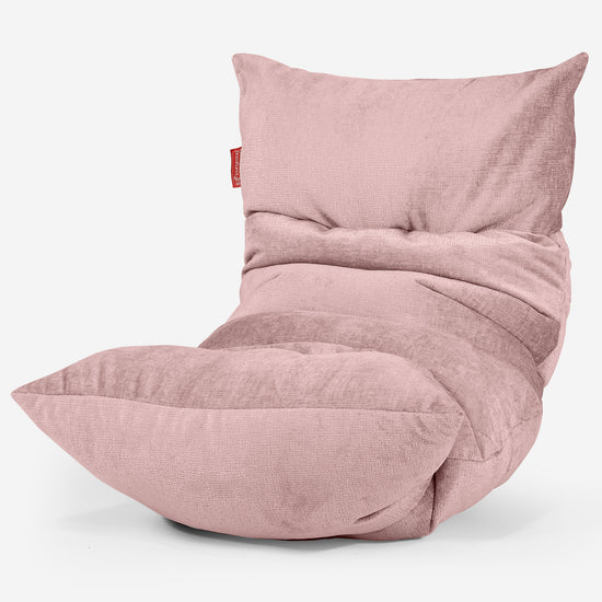 Eva Lounger Sækkestol - Chenille Lyserød 01