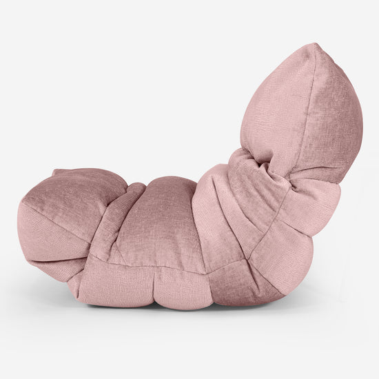 Eva Lounger Sækkestol - Chenille Lyserød 02