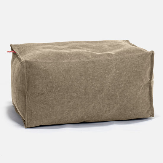 Fodskammel - Stonewashed denim Kaki 01