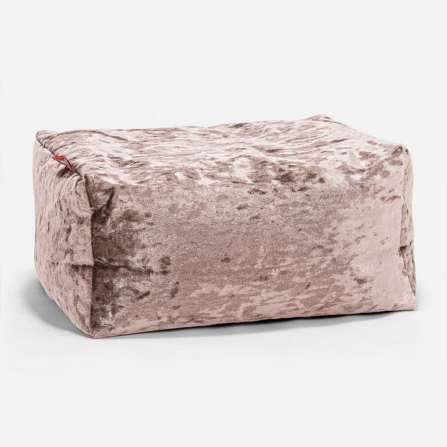 Fodskammel - Vintage-fløjl Trøffel 01