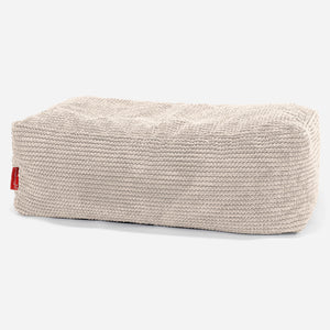 CloudSac 100 Fodskammel med Memory Skum - Pom Pom Cremefarvet
