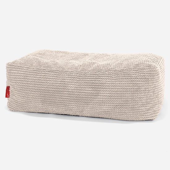 CloudSac 100 Fodskammel med Memory Skum - Pom Pom Cremefarvet 01