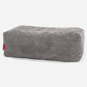 CloudSac 100 Fodskammel med Memory Skum - Pom Pom Kul Grå