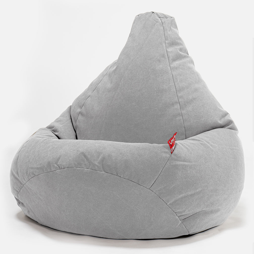 Gamer Sækkestol - Stonewashed denim Grå 02