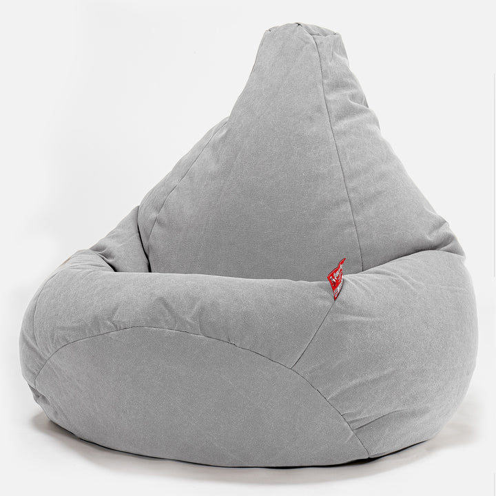 Gamer Sækkestol - Stonewashed denim Grå 02