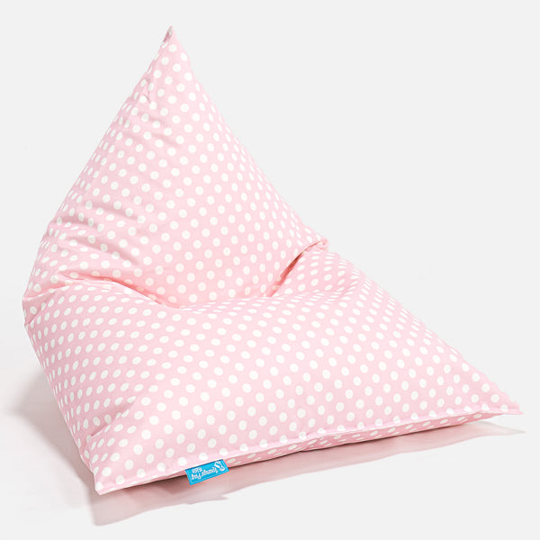 Gaming Sækkestol Børn - Trykt Prikker Pink 01