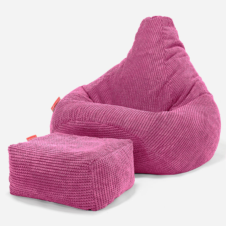 Gaming Sækkestol til Børn 6-14 år - Pom Pom Pink 03