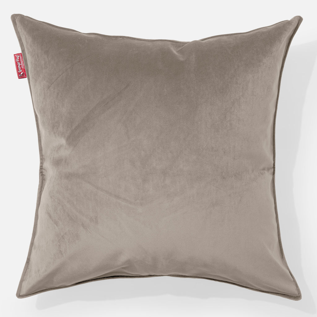 Kæmpe Pude 70 x 70cm - Fløjl Mink 01