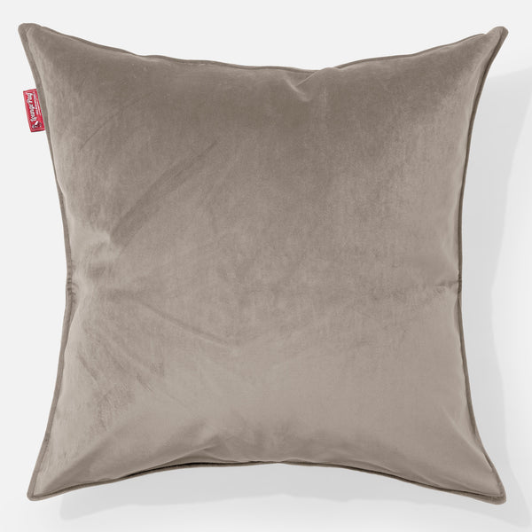 Kæmpe Pude 70 x 70cm - Fløjl Mink 01