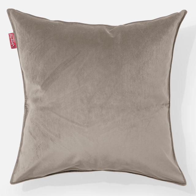 Kæmpe Pude 70 x 70cm - Fløjl Mink 01