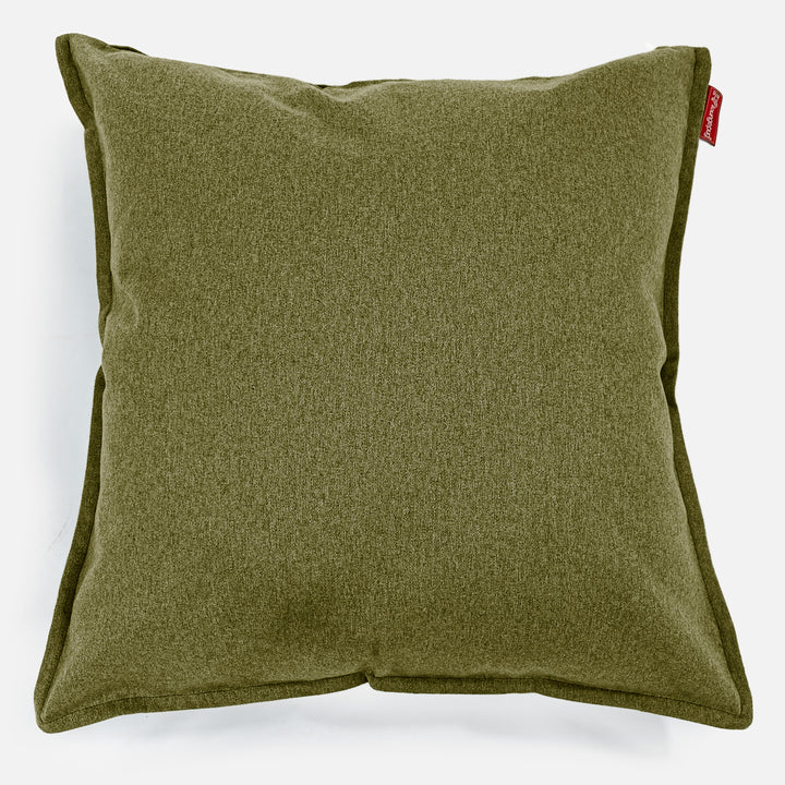 Kæmpe Pude 70 x 70cm - Interalli-uld Limegrøn 01
