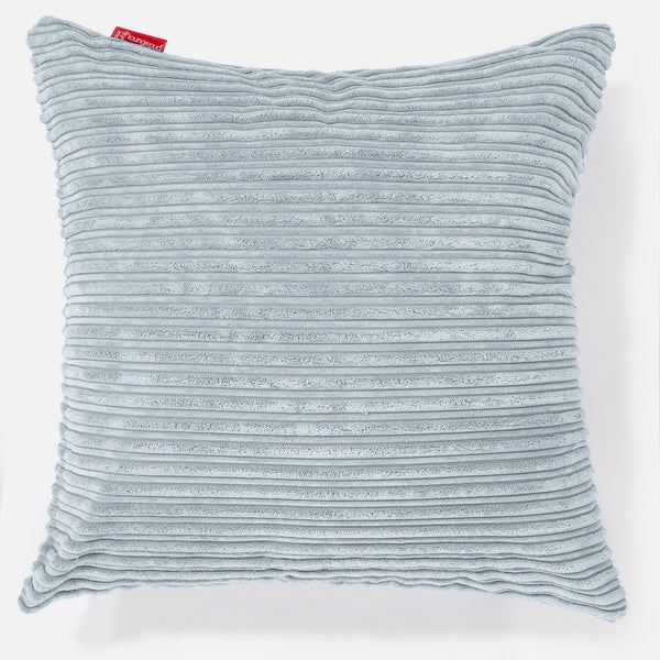 Kæmpe Pude 70 x 70cm - Klassisk Jernbanefløjl Baby Blå 01