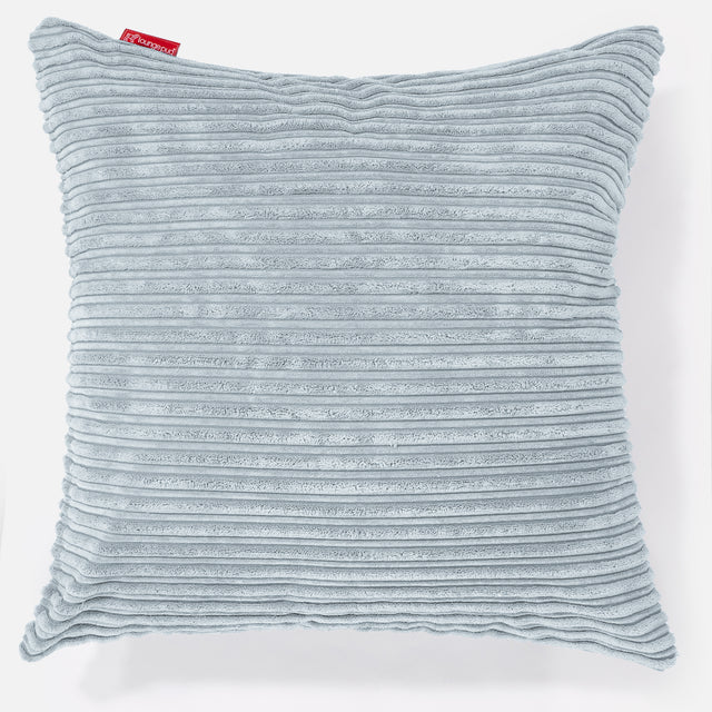 Kæmpe Pude 70 x 70cm - Klassisk Jernbanefløjl Baby Blå 01
