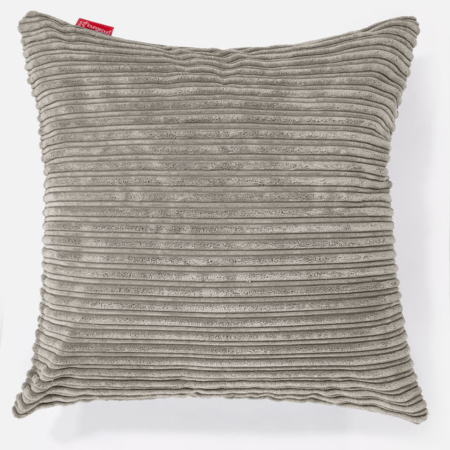 Kæmpe Pude 70 x 70cm - Klassisk Jernbanefløjl Mink 01