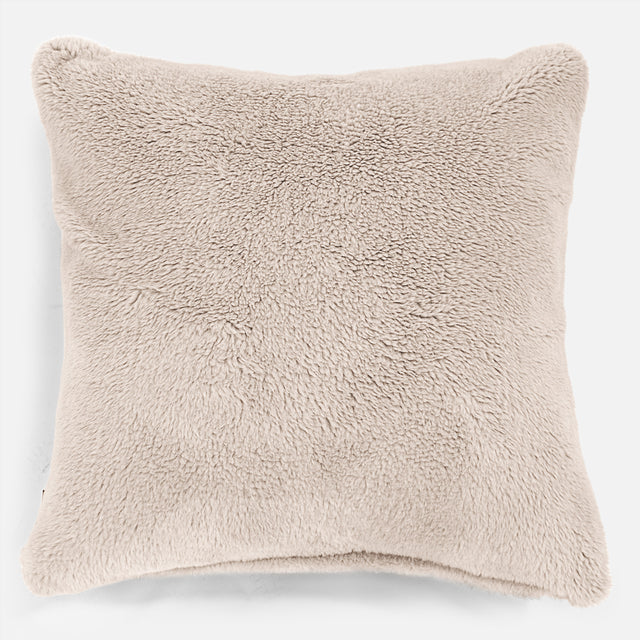 Kæmpe Pude 70 x 70cm - Korthåret Imiteret Pels Mink 01