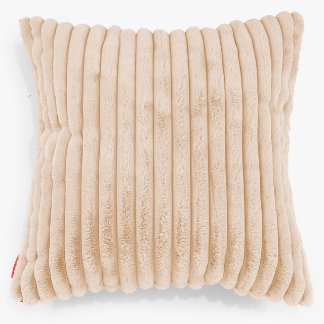 Kæmpe Pudebetræk 70 x 70cm - Ultraplysfløjl Fersken 01