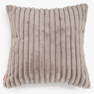 Kæmpe Pudebetræk 70 x 70cm - Ultraplysfløjl Mink