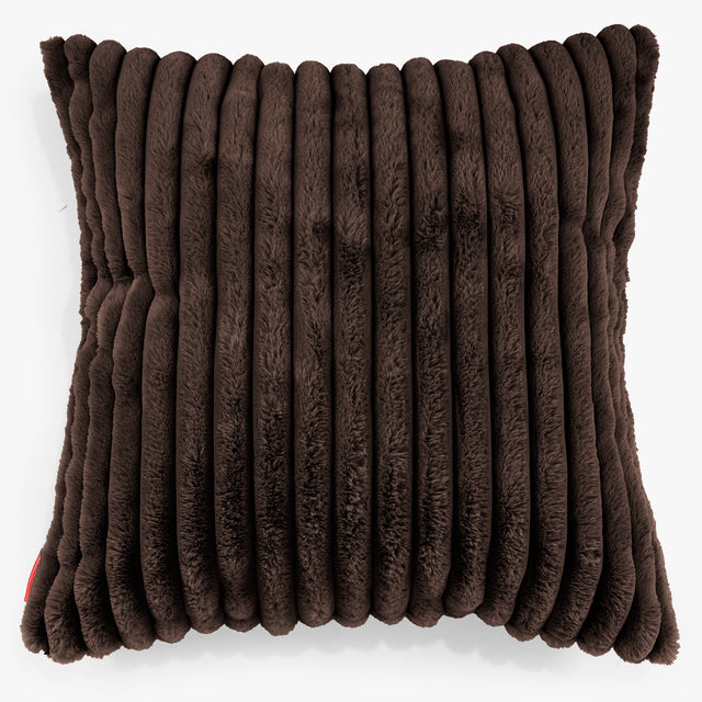 Kæmpe Pudebetræk 70 x 70cm - Ultraplysfløjl Sable 01