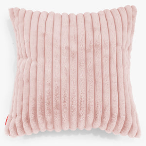 Kæmpe Pudebetræk 70 x 70cm - Ultraplysfløjl Støvet Lyserød