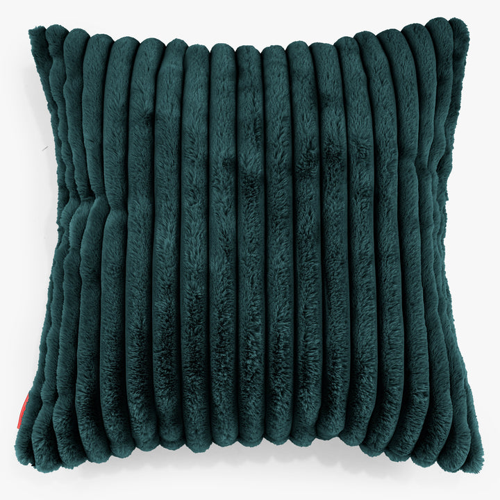 Kæmpe Pudebetræk 70 x 70cm - Ultraplysfløjl Turkis 01