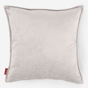 Kæmpe Pudebetræk 70 x 70cm - Chenille Cremefarvet