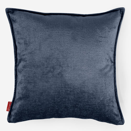 Kæmpe Pudebetræk 70 x 70cm - Chenille Navy 01