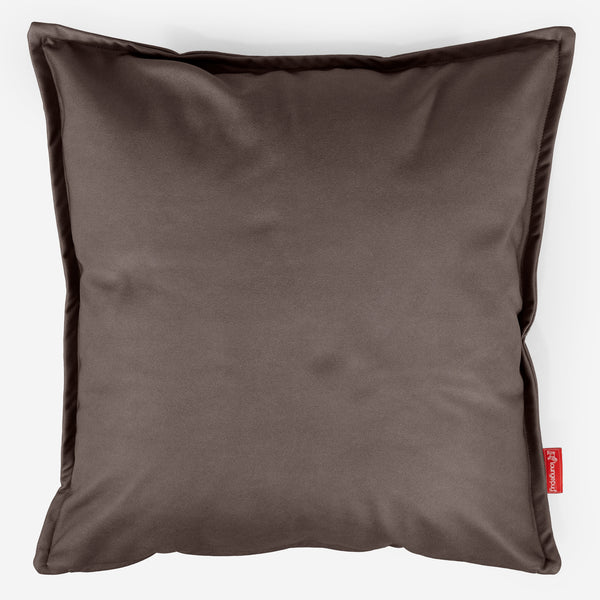 Kæmpe Pudebetræk 70 x 70cm - Vegansk Læder Chokolade 01