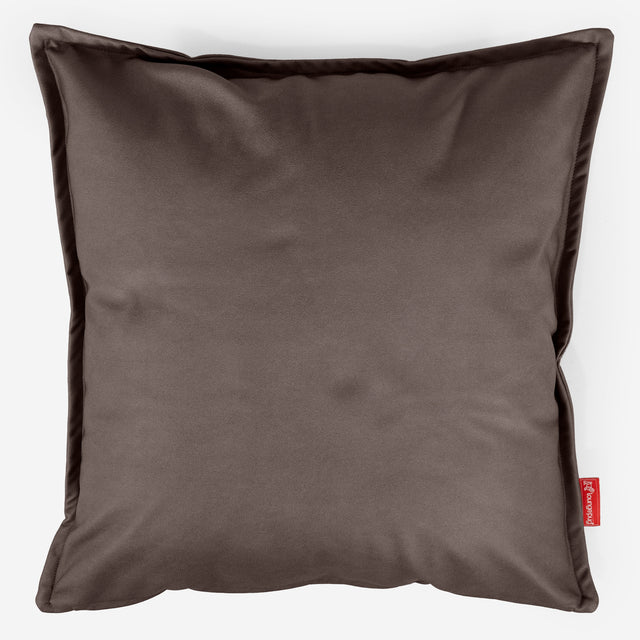 Kæmpe Pudebetræk 70 x 70cm - Vegansk Læder Chokolade 01