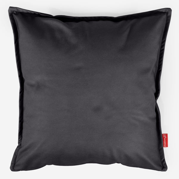 Kæmpe Pudebetræk 70 x 70cm - Vegansk Læder Sort 01