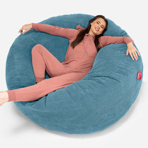 Kæmpe Sækkestol Sofa XXL 'Mega Mammut' - Pom Pom Turkis Blå