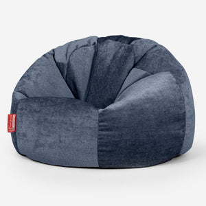 Klassisk Sækkestol - Chenille Navy