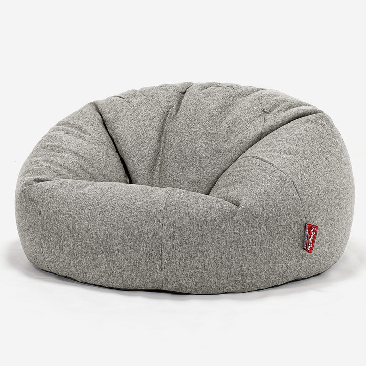Klassisk Sækkestol Sofa - Interalli-uld Sølv 01